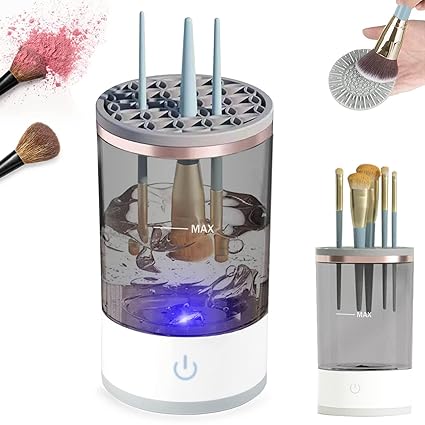 3 In 1 Electric Makeup Brush Cleaner | Automatic Make Up Brush Holder Cleaner Machine - My Store