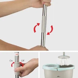 360° Rotating Head Mops With Bucket Mob Deep - cleaning Magic Mop - microfiber Mop - My Store